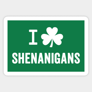 I Love Shenanigans - Funny St. Patrick's Day Sticker